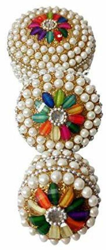 CRAFFTZO Pearl Design Aluminium Jewellery/Multipurpose Box for Various Purpose Jewellery Box Vanity Box  (Multicolor)