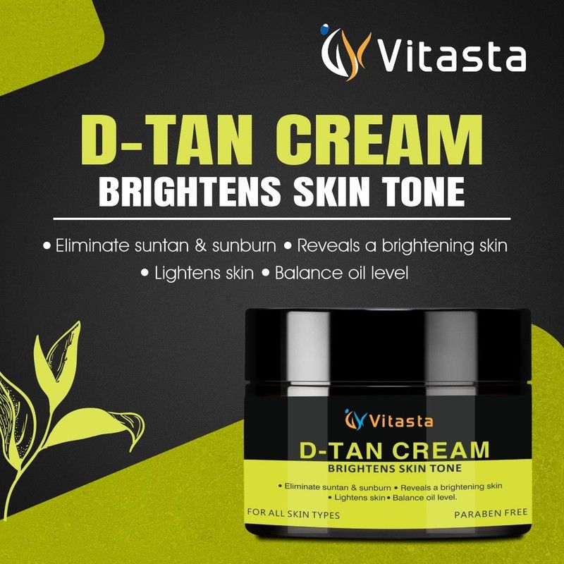VITASTA De-Tan Cream,Dermatologically tested for Tan-Removal for Men  (150 g)