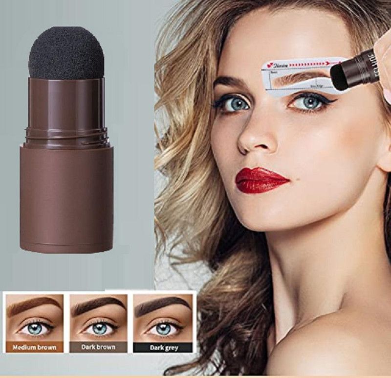 winry FOR MENS AND WOMANS POWDER EYEBROW STAMP FOR HAIR ROOT AND EYEBROWS 20 g  (BROWN)