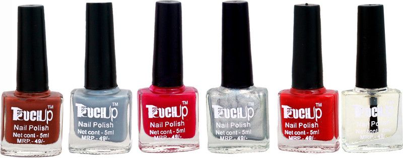 Touchup Nail Polish Combo Set of 6 Multicolor  (Pack of 6)