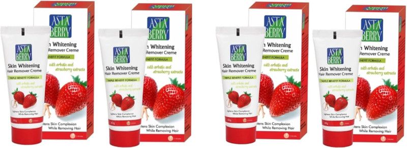 ASTABERRY Skin Whitening Hair Removal Creme (Pack o 4) Cream  (240 g, Set of 4)