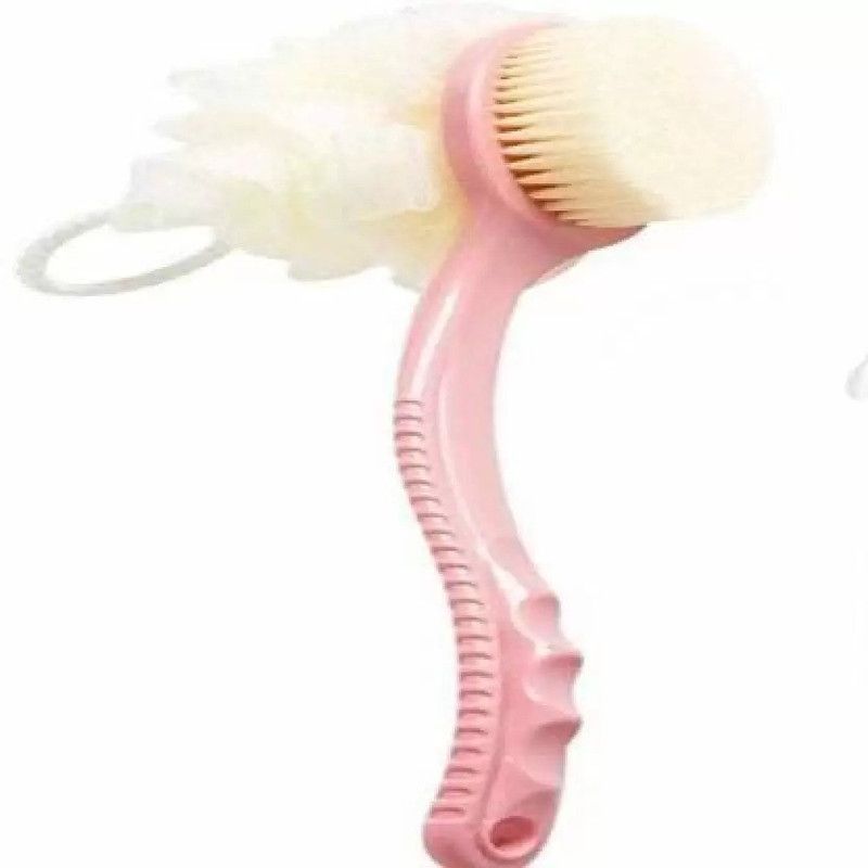 Gorofy Loofah with Long Handle Back Scrubber,Bath Sponge Round for Men And Women