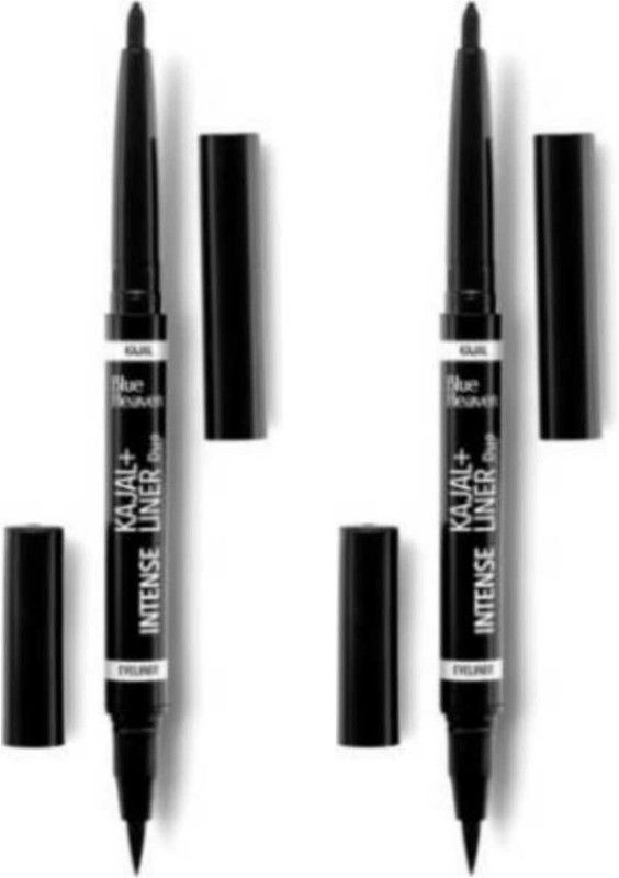 BLUE HEAVEN Intense Kajal + Liner Duo 02 3.5 g  (BLACK)
