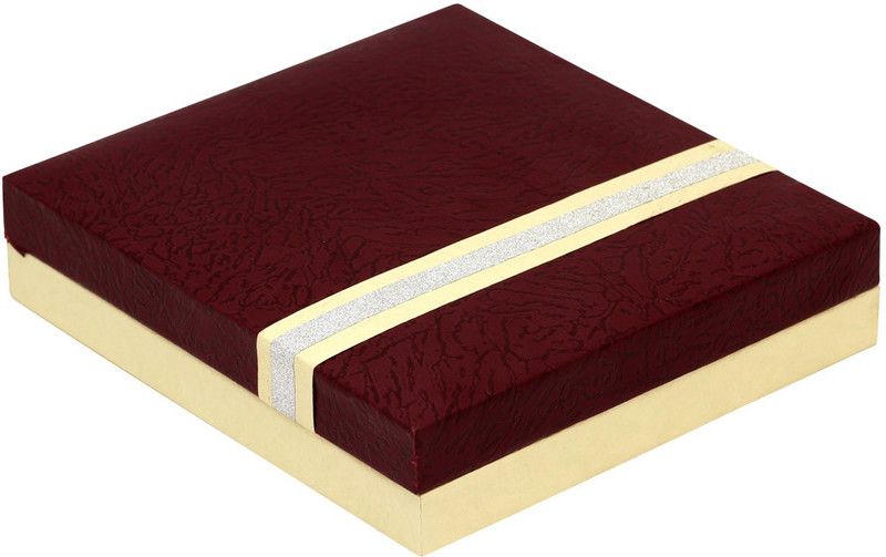 Jaipur Mart Cardboard & Paper Work Necklace Storage Box Jewellery Vanity Box  (Maroon)