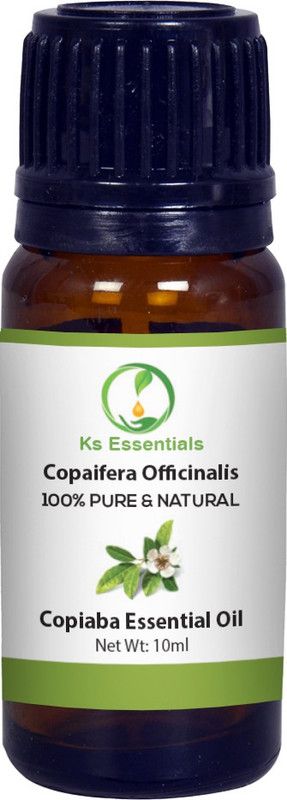 Ks Essentials 100% Pure Copaiba Essential Oil (Copaifera officinalis) Natural Therapeutic Grade  (10 ml)