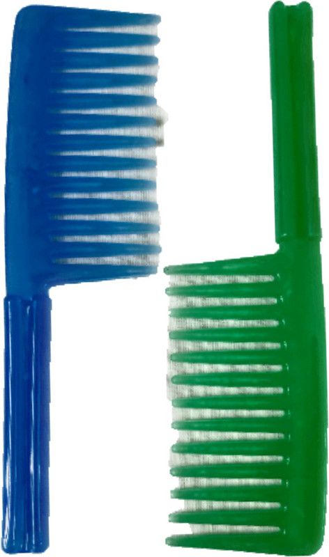 ClueSteps Set of 2 Hair Comb Long Comb Teeth Multicolor