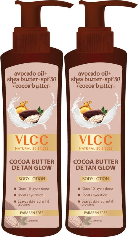 VLCC Cocoa Butter Detan Glow SPF 30 | PA+++, (Buy 1 Get 1 Free) Dry Skin  (800 ml)