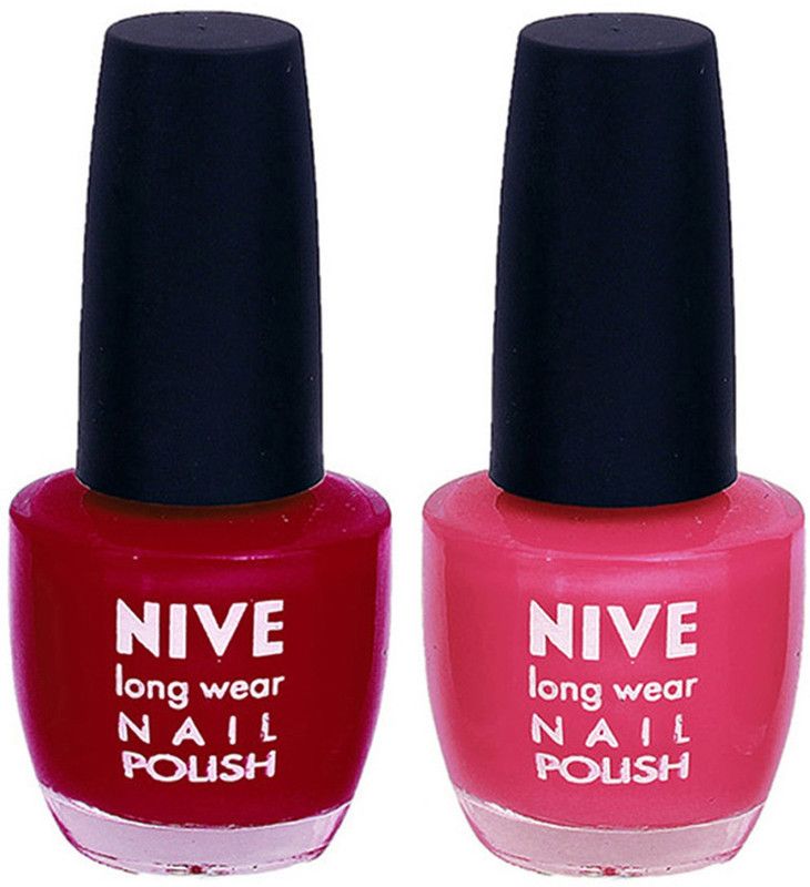 Nive Colour Blast Nail Polish Pink,Pink  (Pack of 2)