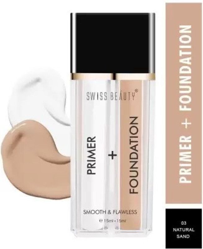 SWISS BEAUTY No-3 Natural Sand Primer+Foundation*1pc SB510 Primer - 30 ml  (No-3 Natural Sand)