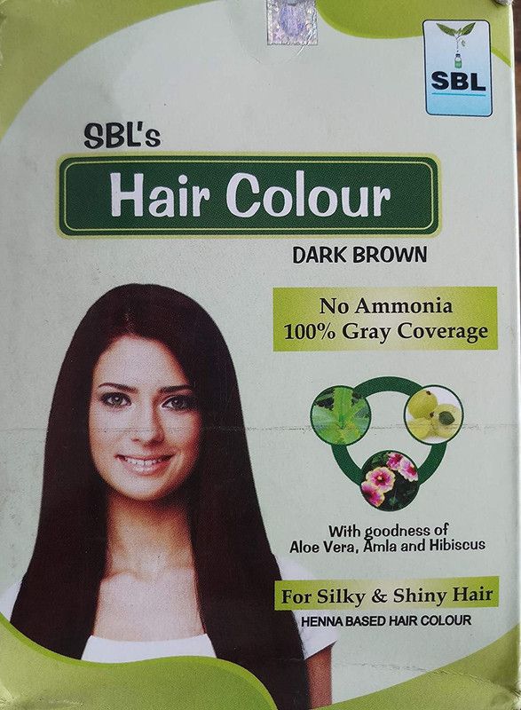 SBL HAIR COLOR PACK OF 7 DARK BROWN , Dark Brown