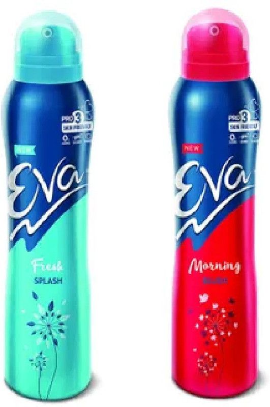 EVA Fresh Splash And Morning Blush Deodorant Spray - For Men & Women  (250 ml, Pack of 2)