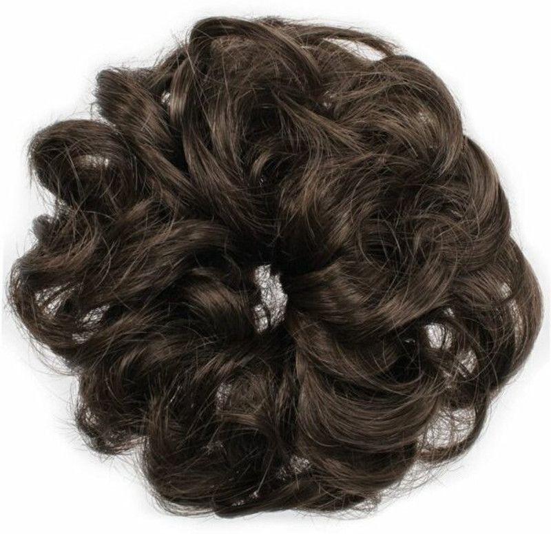 Chronex Pack of 1, Synthetic Nylon Bun Extensions Messy Scrunchies for Women Hair Extension