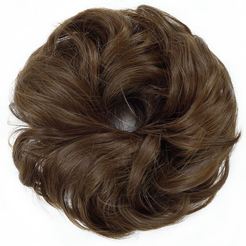 D-DIVINE High Very Soft Elastic Brown Bun 1 Pcs Hair Extension
