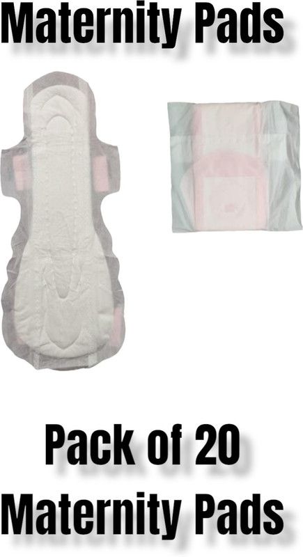 safe women Maternity Pads - Pack of 20 Maternity Pads for New Mom- No Plastic Mix Sanitary Pad  (Pack of 20)