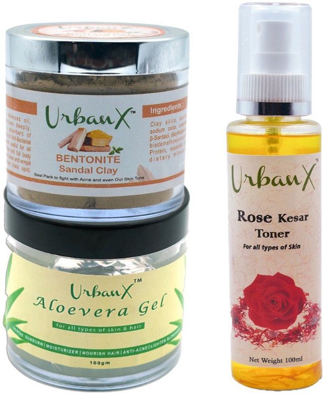 UrbanX bentonite, rose kesar, aloevera Men & Women  (0 ml)