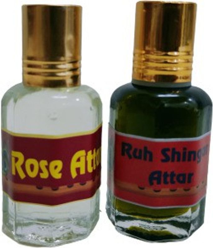 KAH ATTAR ROSE & RUH SHINGAR ATTAR 12ML EACH Floral Attar  (Floral)