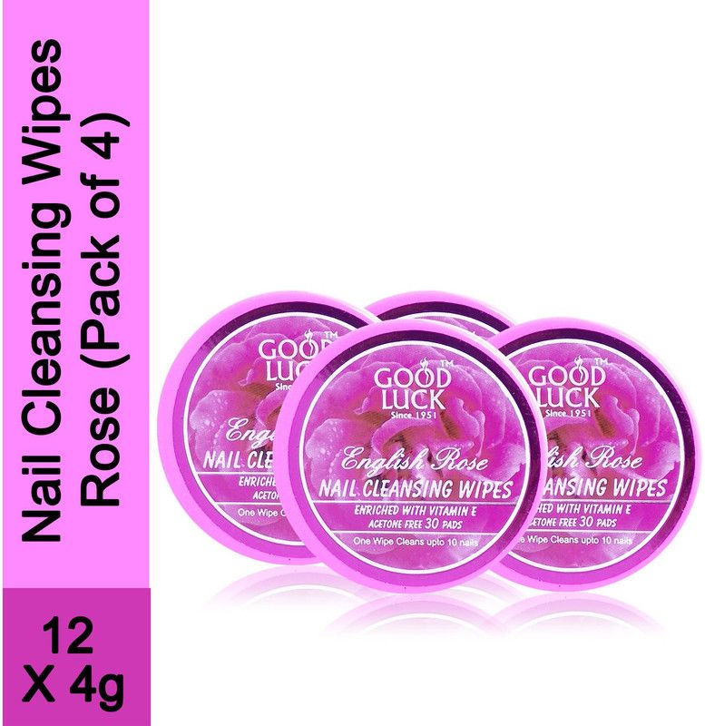Goodluck Nail Cleansing Wipes English Rose  (20 g)