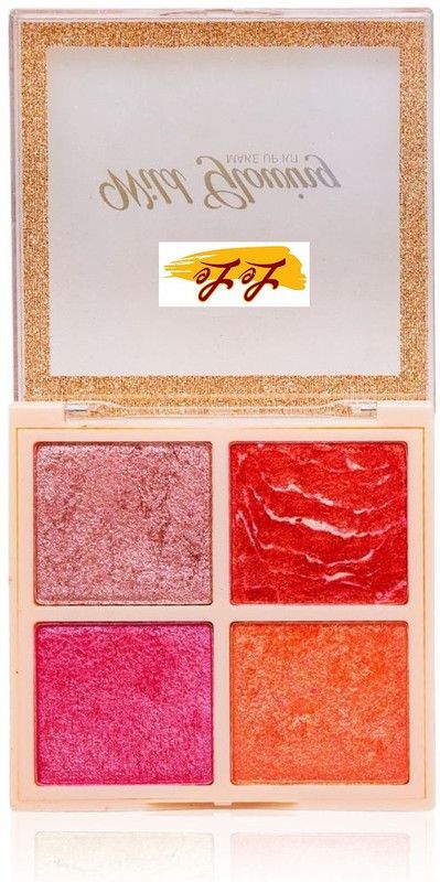 Lele BB Makeup Shimmer Powder Brick for Face,Body ,eyes Shade (04) Highlighter  (Multicolor Shade 04)