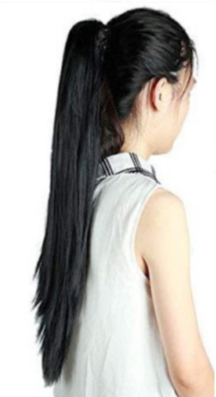 Rizi Excellent Quality Black soft clutcher ponytail wrap around Extension Hair Extension