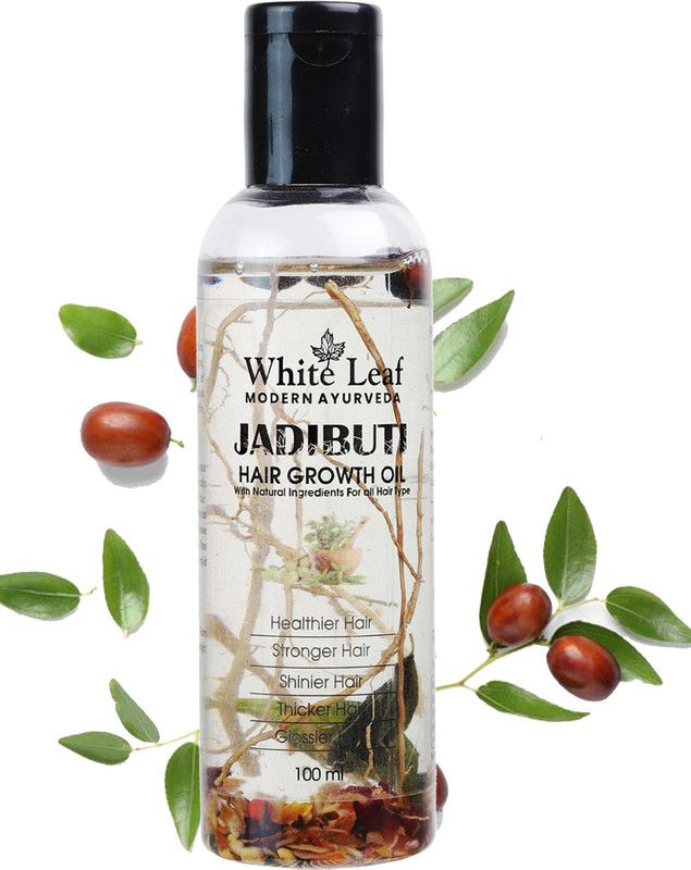 White Leaf Ayurvedic Jadibuti Hair Growth Oil | India's 1 Jadibuti Herbal Concept Hair Oil  (100 ml)