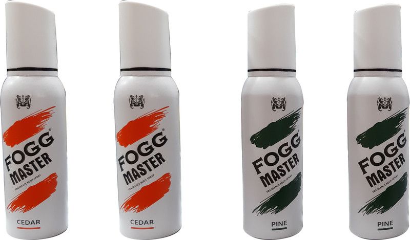 FOGG MASTER 2 CEDAR, 2 PINE (PACK OF 4) Body Spray - For Men & Women  (480 ml, Pack of 4)