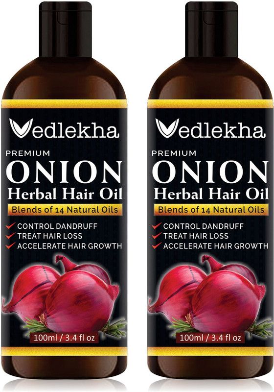 Vedlekha ONION Herbal Hair Oil  (200 ml)