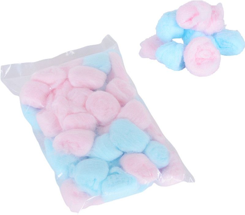 Nyamah sales Cotton Balls Makeup and Nail Polish Remover Applying Removing Makeup Face Cleaning Multicolor 50 PCS  (50 Units)