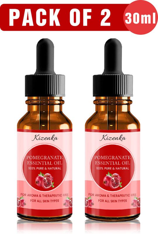 Kizenka Best Pomegranate Seed Oil for Hair Skin and Nails (30 ml) (Pack of 2)  (60 ml)