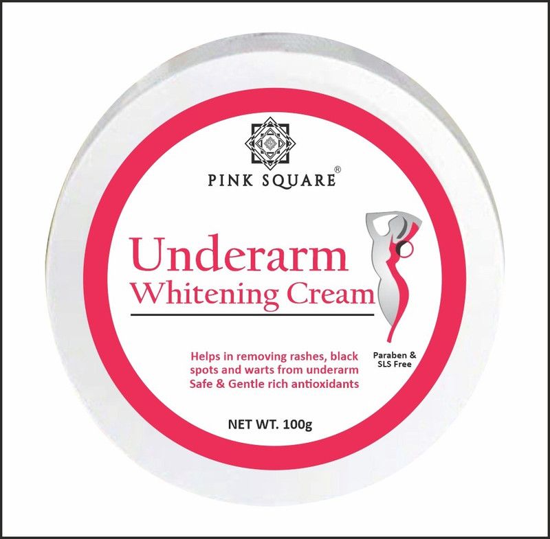 Pink Square 100 % Natural Underarm Whitening Cream Combo Pack Of 1  (100 g)