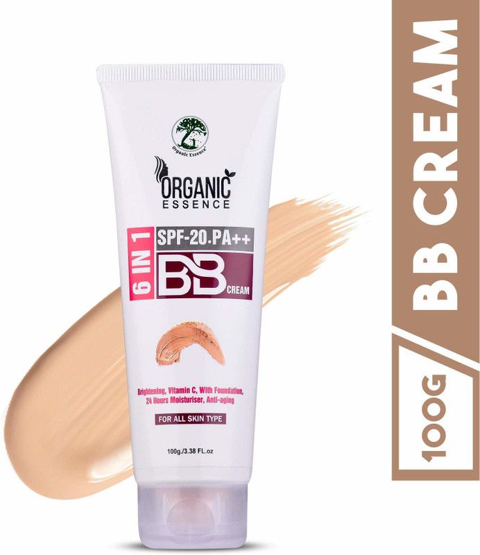 Organic Essence BB Cream 6 IN 1 With Natural Shade For All SKIN 100 GM  (100 g)