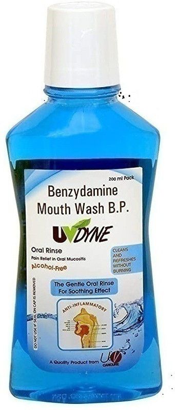 UVDYNE Benzydamine Mouthwash --(2oo ml) - Mint  (200 ml)