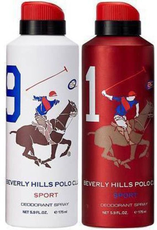Beverly Hills Polo Club One No. 9 and One No. 1 Deodorant Spray - For Men Deodorant Spray - For Men & Women  (175 ml)