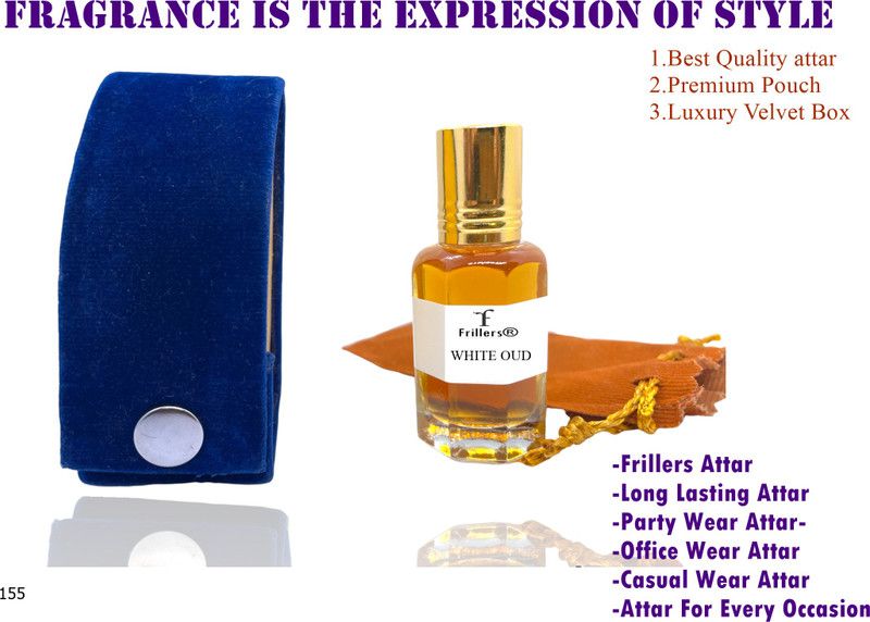 Frillers White oud 155 Floral Attar  (Oud (agarwood))
