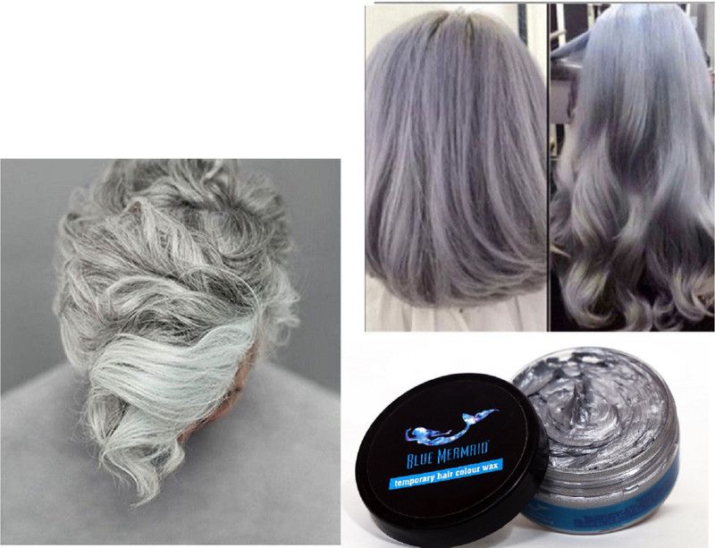 BLUEMERMAID Hair Styling Color Wax Hair Wax For Strong Hold And Volume | , GREY
