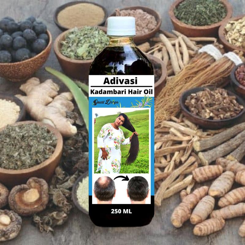 smartdrops Adivasi 1Medicine Ayurvedic Hair Growth Natural Herbal Hair Oil 250 ML Hair Oil  (250 ml)