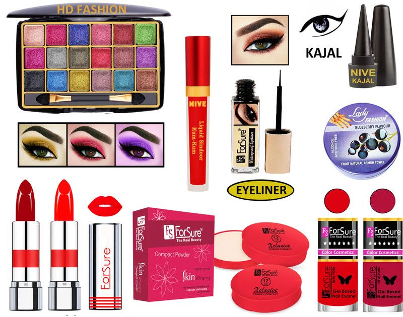 ForSure New Arrivals Highly Pigmented Premium Makeup Kit GST1149  (Pack of 10)