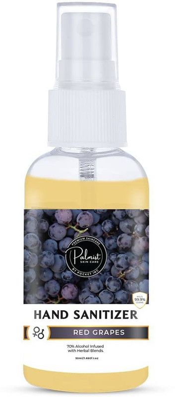 Kalka Red Grapes spray Kills Germs Instantly, With Herbal Blends Sanitizer Spray Bottle  (50 ml)