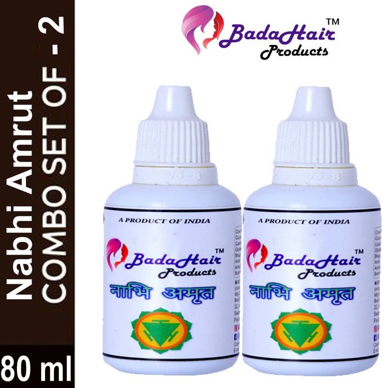 BadaHair Ayurveda Belly Button, Nabhi oil ,Navel oil,is not a miracle, it s ancient way of healing. Nabhi oil (40 ml) Hair Oil  (80 ml)