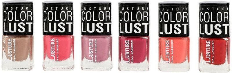 Ramble Lusture Nail Polish Set 31 Multicolor  (Pack of 6)