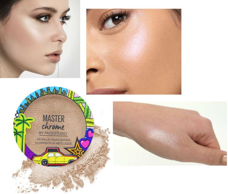 HUZURLU WATERPROOF ,LONG LASTING ,SHIMMER SHINE HIGHLIGHTER  (Rose gold)