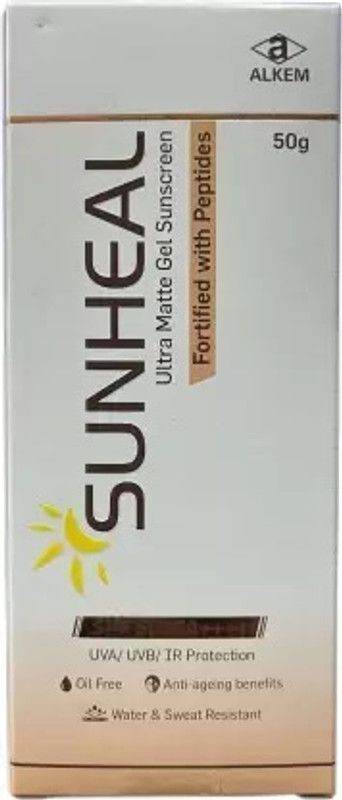 ALKEM SUNHEAL ULTRA MATTE GEL SUNSCREEN - SPF 50+ PA++++  (50 g)