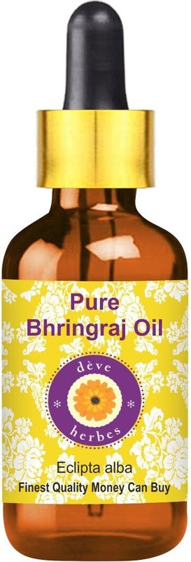deve herbes Pure Bhringraj Oil (Eclipta alba) with Glass Dropper 100% Natural Therapeutic Grade  (30 ml)