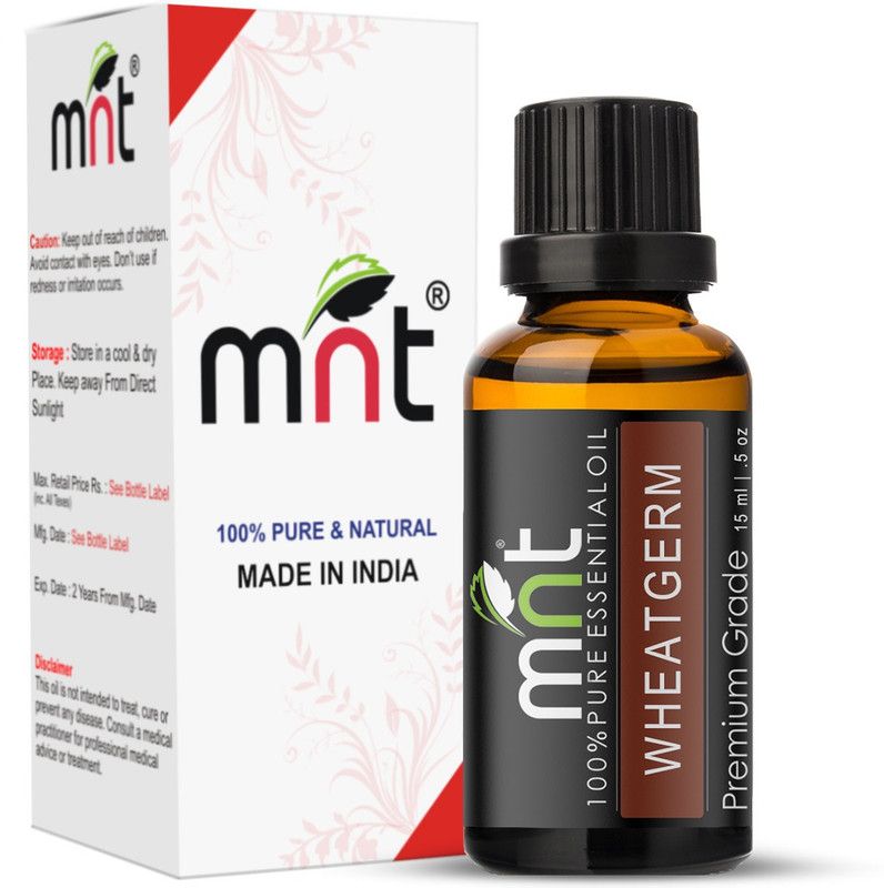 mnt Wheatgerm Carrier Oil (15ML) 100% Pure Natural & Therapeutic Grade & Aromatherapy for Hair Care and Skin Care  (15 ml)