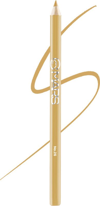 MARS Lip & Eyeliner Pencil Long Lasting Water Proof(Silver-26),0.6 Gm 1 g  (Silver)