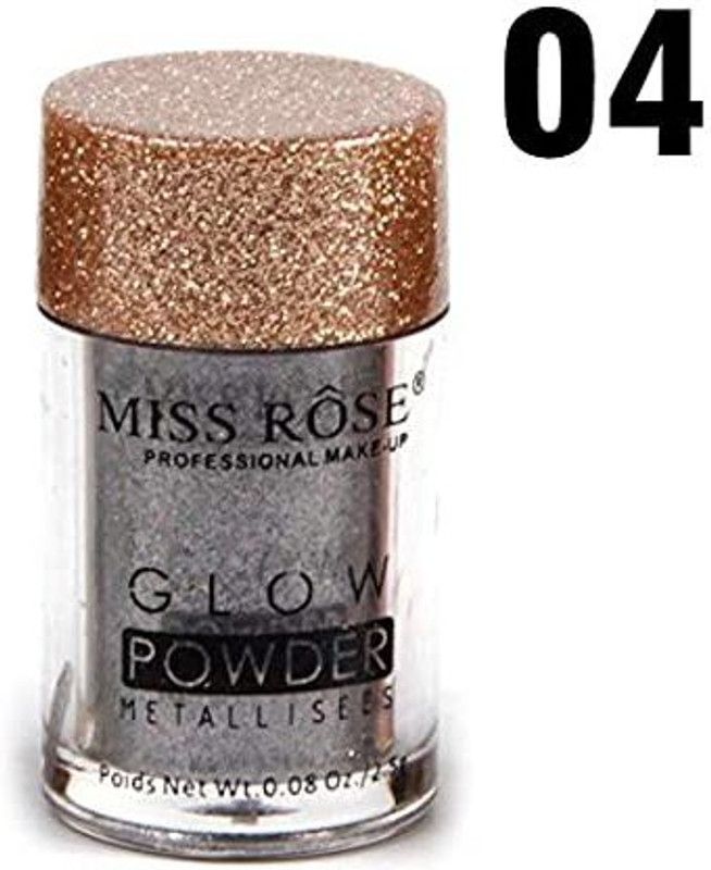 Miss rose Glow Powder Metalises Loose Pigment Eyeshadow 1 ml  (silver)