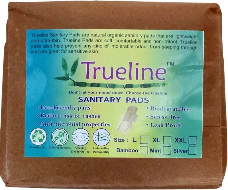 TRUELINE Mint Sanitary Pads, ( Pack of 25 pcs ), Size - XL (280 mm ) Sanitary Pad  (Pack of 25)