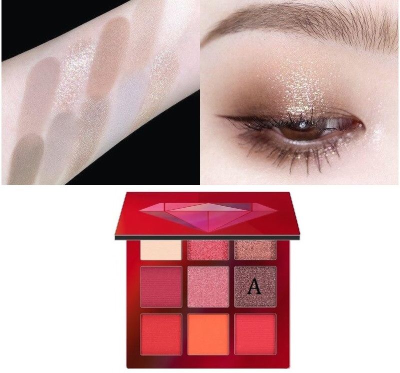 BLUEMERMAID PINK EYE SHADOW PALETTE FOR EYE LOOK 9 g  (MULTI COLOR)