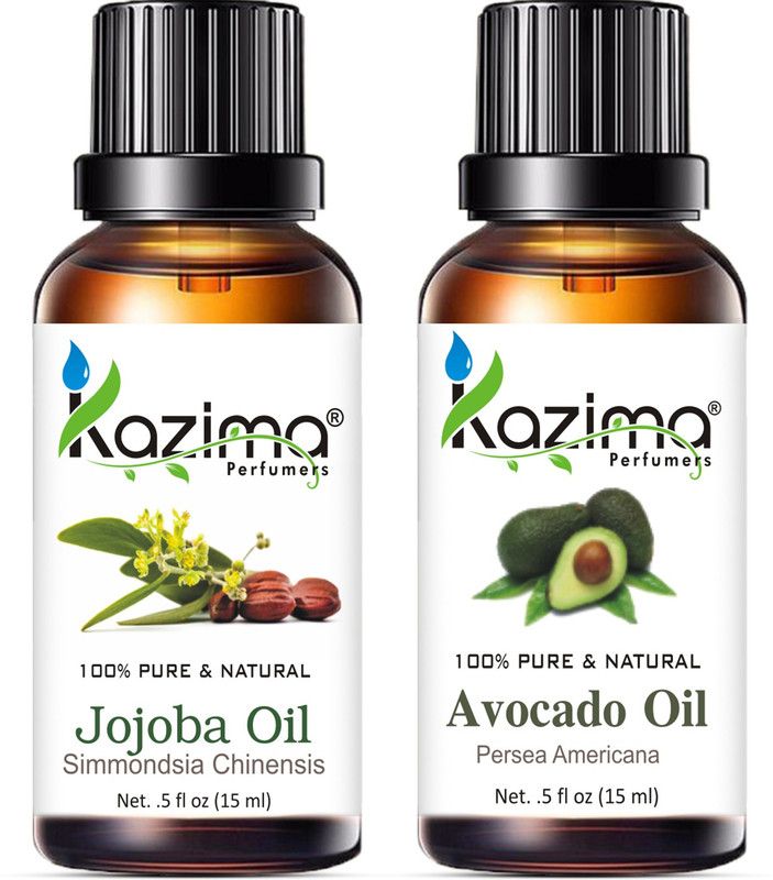 KAZIMA Combo of Jojoba Oil and Avocado Oil For Hair Growth, Skin care (Each 15ML )- 100% Pure Natural Oil  (15 ml)