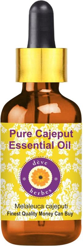 deve herbes Pure Cajeput Essential Oil (Melaleuca cajeputi) with Glass Dropper 100% Natural Therapeutic Grade Steam Distilled  (15 ml)