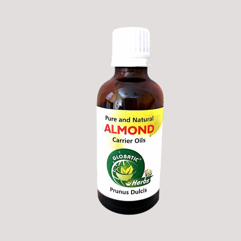 GLOBATIC Herbs Almond Carrier Essential Oil Prunus dulcis 100 ML Pure & 100% Undiluted  (100 ml)